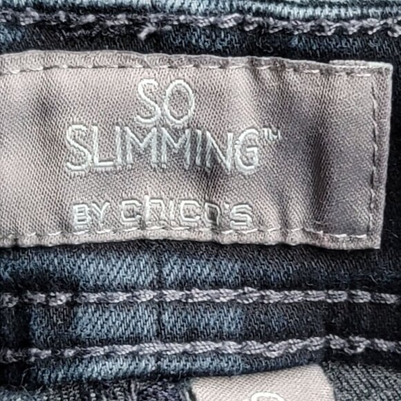 So Slimming By Chico's Women's Denim Jeans. 4 (chico's 0) - Picture 5 of 6